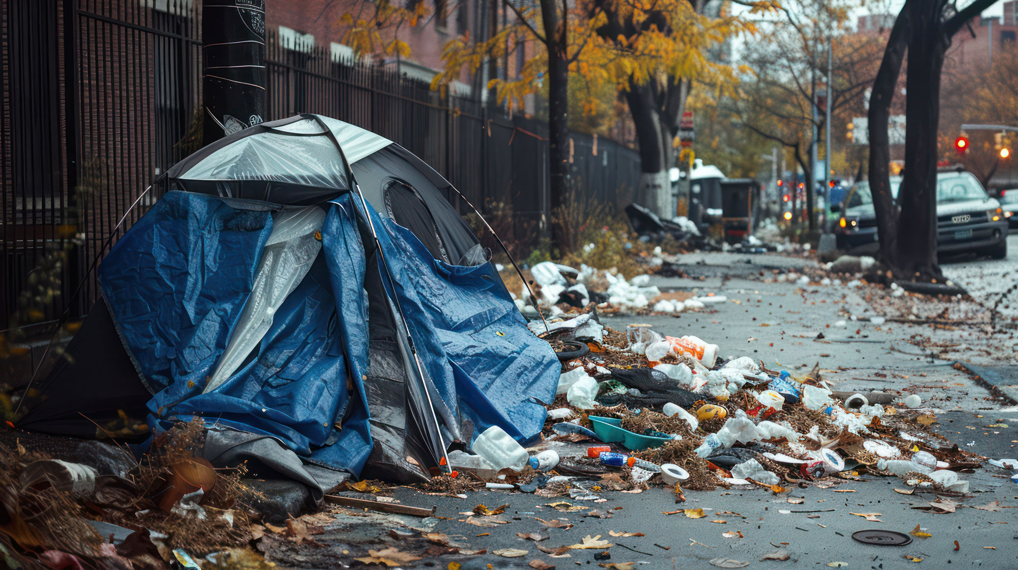 homeless tent