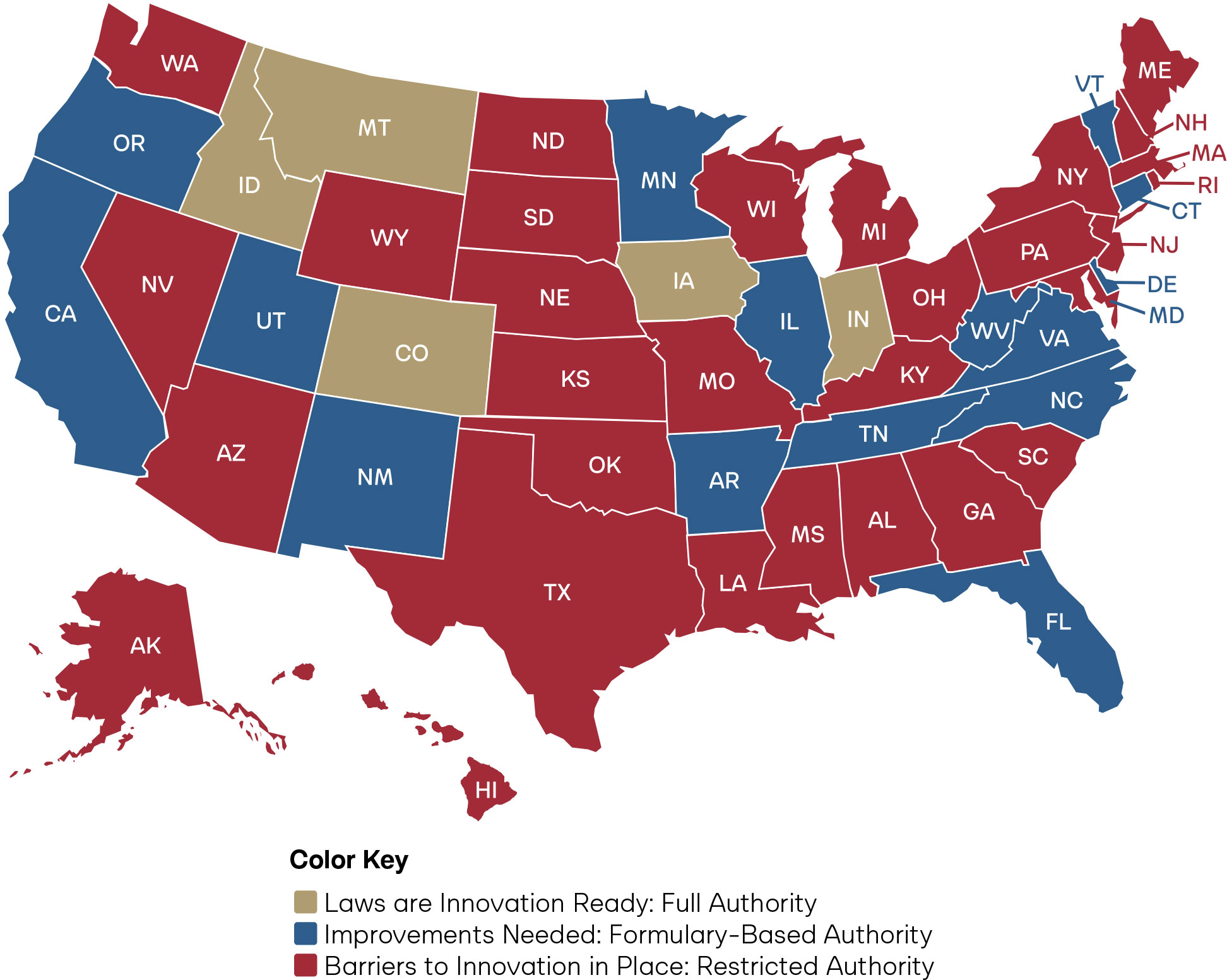 State Scores on Pharmacist Full Practice Authority for Independent Prescribing